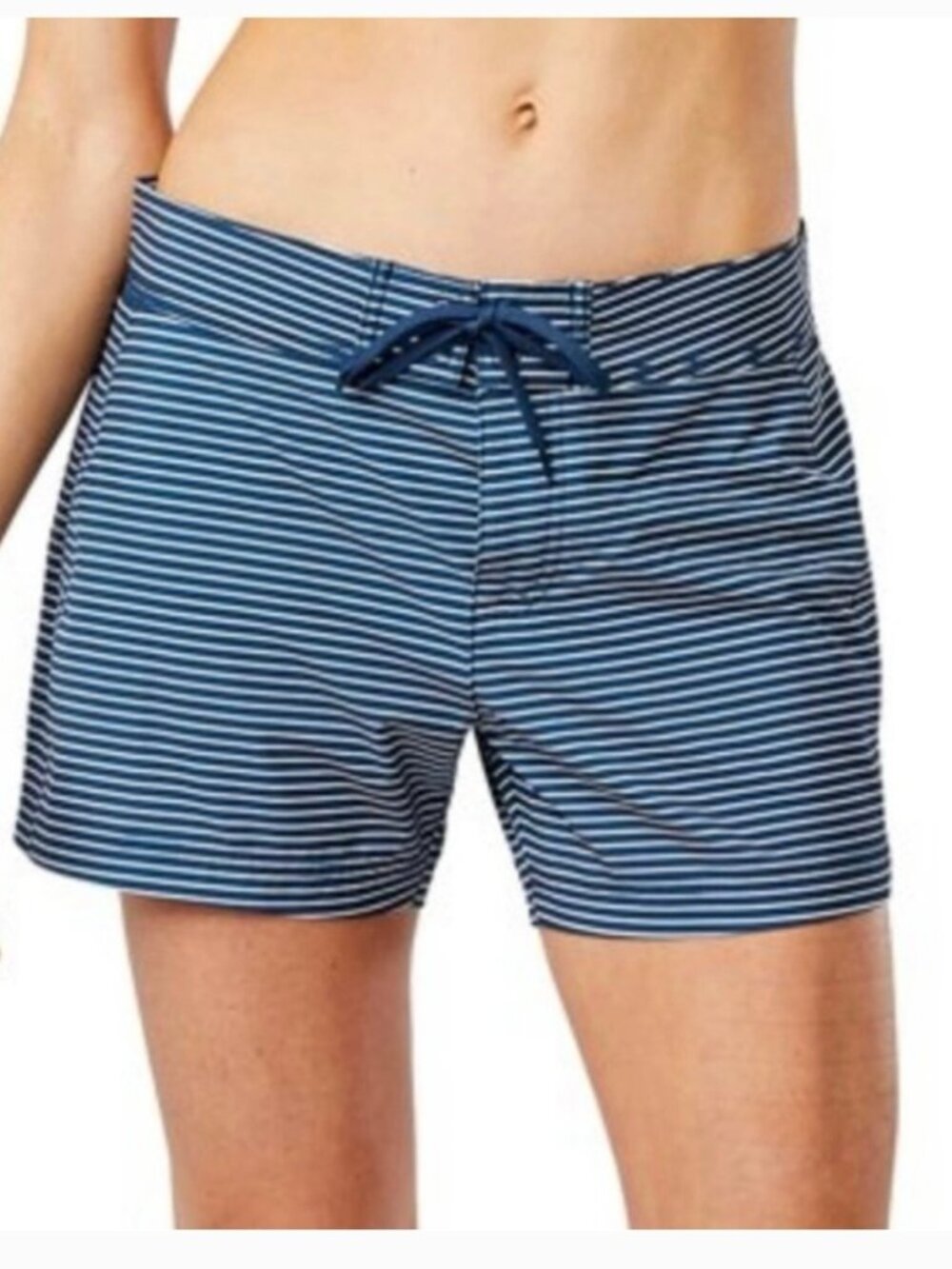 NWT Carve Designs Noosa Swim Shorts Women's 12 Blue Striped UPF 50 Quick Dry